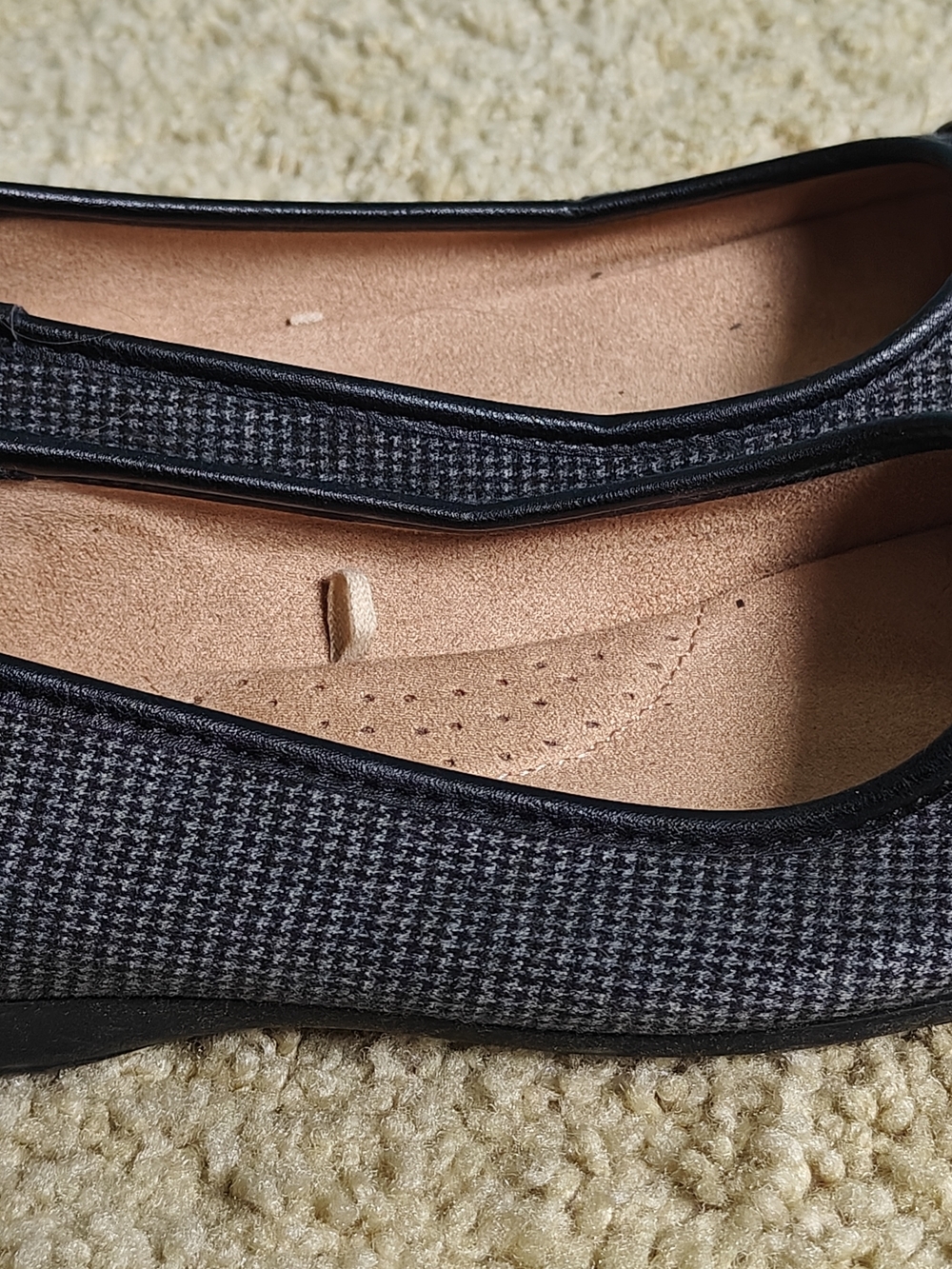 Croft & barrow Black Women's Slip-On Ballet Flats with Buckle Accent Size 9